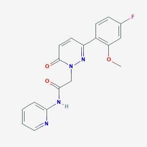 2-[3-(4-fluoro-2-methoxyphenyl)-6-oxopyridazin-1(6H)-yl]-N-(pyridin-2-yl)acetamide