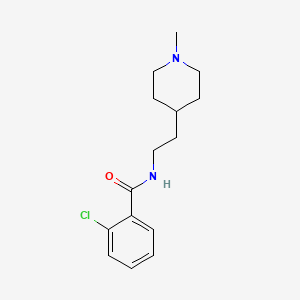 2-chloro-N-[2-(1-methyl-4-piperidinyl)ethyl]benzamide