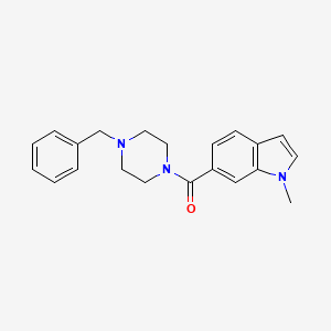 (4-benzylpiperazin-1-yl)(1-methyl-1H-indol-6-yl)methanone