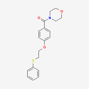 4-{4-[2-(phenylthio)ethoxy]benzoyl}morpholine