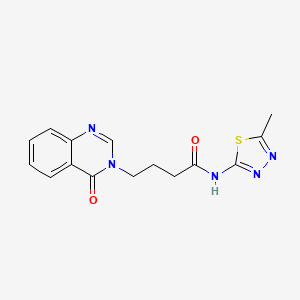 N-(5-methyl-1,3,4-thiadiazol-2-yl)-4-(4-oxoquinazolin-3(4H)-yl)butanamide