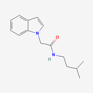 molecular formula C15H20N2O B4502064 2-(1H-indol-1-yl)-N-(3-methylbutyl)acetamide 