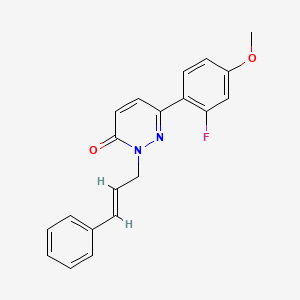 6-(2-fluoro-4-methoxyphenyl)-2-[(2E)-3-phenylprop-2-en-1-yl]pyridazin-3(2H)-one