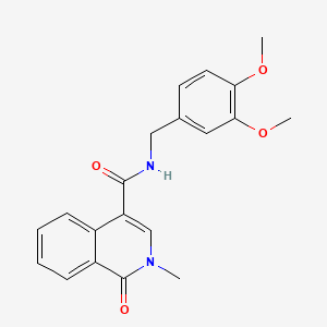 N-(3,4-dimethoxybenzyl)-2-methyl-1-oxo-1,2-dihydroisoquinoline-4-carboxamide