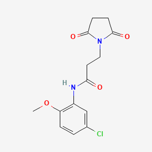 N-(5-chloro-2-methoxyphenyl)-3-(2,5-dioxopyrrolidin-1-yl)propanamide