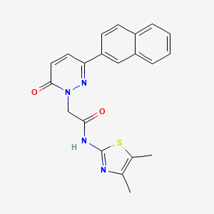 N-[(2Z)-4,5-dimethyl-1,3-thiazol-2(3H)-ylidene]-2-[3-(naphthalen-2-yl)-6-oxopyridazin-1(6H)-yl]acetamide