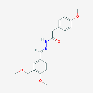 N'-{(E)-[4-methoxy-3-(methoxymethyl)phenyl]methylidene}-2-(4-methoxyphenyl)acetohydrazide