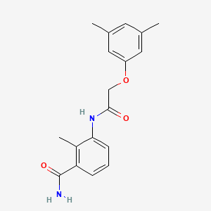 molecular formula C18H20N2O3 B4502143 3-{[(3,5-dimethylphenoxy)acetyl]amino}-2-methylbenzamide 