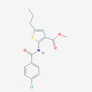 Methyl 2-[(4-chlorobenzoyl)amino]-5-propylthiophene-3-carboxylate