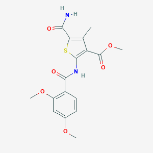 Methyl 5-(aminocarbonyl)-2-[(2,4-dimethoxybenzoyl)amino]-4-methylthiophene-3-carboxylate