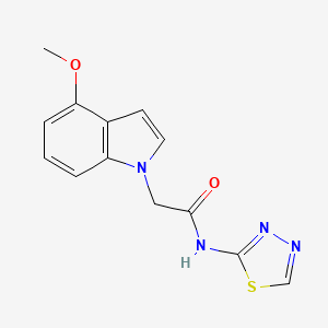 2-(4-methoxy-1H-indol-1-yl)-N-(1,3,4-thiadiazol-2-yl)acetamide