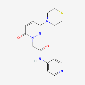 2-[6-oxo-3-(thiomorpholin-4-yl)pyridazin-1(6H)-yl]-N-(pyridin-4-yl)acetamide