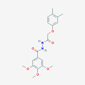 molecular formula C20H24N2O6 B450227 N'-[(3,4-dimethylphenoxy)acetyl]-3,4,5-trimethoxybenzohydrazide 