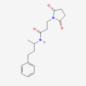 3-(2,5-dioxo-1-pyrrolidinyl)-N-(1-methyl-3-phenylpropyl)propanamide