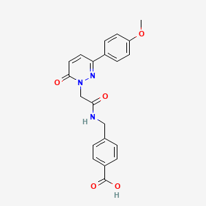 4-[({[3-(4-methoxyphenyl)-6-oxopyridazin-1(6H)-yl]acetyl}amino)methyl]benzoic acid