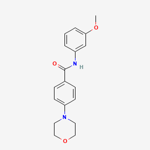 molecular formula C18H20N2O3 B4502439 N-(3-甲氧基苯基)-4-(4-吗啉基)苯甲酰胺 