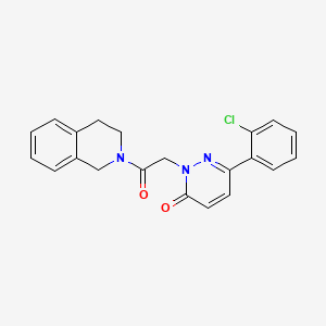 6-(2-chlorophenyl)-2-[2-(3,4-dihydroisoquinolin-2(1H)-yl)-2-oxoethyl]pyridazin-3(2H)-one