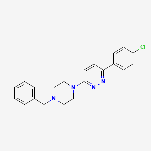 molecular formula C21H21ClN4 B4502458 3-(4-苄基-1-哌嗪基)-6-(4-氯苯基)哒嗪 