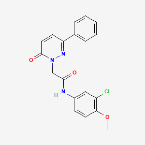 N-(3-chloro-4-methoxyphenyl)-2-(6-oxo-3-phenylpyridazin-1(6H)-yl)acetamide