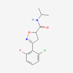 3-(2-chloro-6-fluorophenyl)-N-isopropyl-4,5-dihydro-5-isoxazolecarboxamide