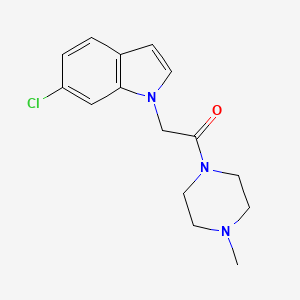 6-chloro-1-[2-(4-methyl-1-piperazinyl)-2-oxoethyl]-1H-indole