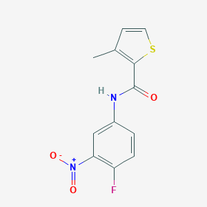 molecular formula C12H9FN2O3S B450252 N-(4-fluoro-3-nitrophenyl)-3-methyl-2-thiophenecarboxamide 