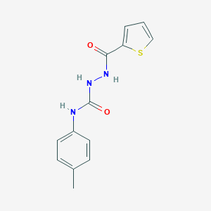 molecular formula C13H13N3O2S B450254 N-(4-methylphenyl)-2-(2-thienylcarbonyl)hydrazinecarboxamide 
