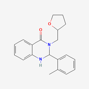 2-(2-methylphenyl)-3-(tetrahydro-2-furanylmethyl)-2,3-dihydro-4(1H)-quinazolinone