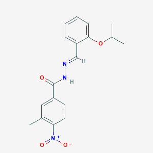 molecular formula C18H19N3O4 B450255 4-nitro-N'-(2-isopropoxybenzylidene)-3-methylbenzohydrazide 