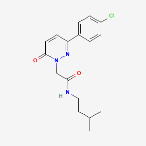 2-[3-(4-chlorophenyl)-6-oxo-1(6H)-pyridazinyl]-N~1~-isopentylacetamide