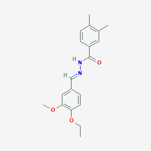 N'-(4-ethoxy-3-methoxybenzylidene)-3,4-dimethylbenzohydrazide