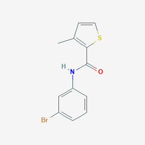 molecular formula C12H10BrNOS B450258 N-(3-bromophenyl)-3-methylthiophene-2-carboxamide 