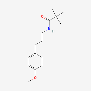 molecular formula C15H23NO2 B4502587 N-[3-(4-甲氧基苯基)丙基]-2,2-二甲基丙酰胺 