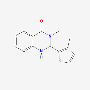 3-methyl-2-(3-methyl-2-thienyl)-2,3-dihydro-4(1H)-quinazolinone