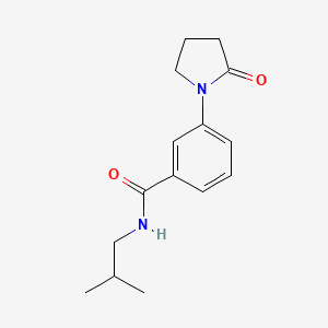 molecular formula C15H20N2O2 B4502606 N-isobutyl-3-(2-oxo-1-pyrrolidinyl)benzamide 