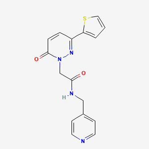 2-[6-oxo-3-(2-thienyl)-1(6H)-pyridazinyl]-N~1~-(4-pyridylmethyl)acetamide