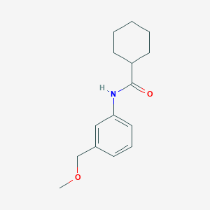 molecular formula C15H21NO2 B4502631 N-[3-(methoxymethyl)phenyl]cyclohexanecarboxamide 