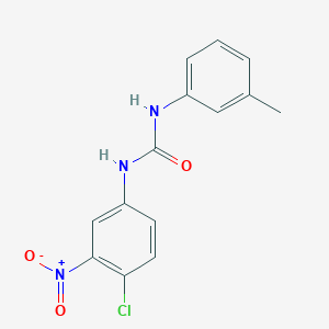 molecular formula C14H12ClN3O3 B450266 1-(4-Chloro-3-nitrophenyl)-3-(3-methylphenyl)urea 