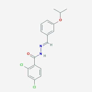 molecular formula C17H16Cl2N2O2 B450269 2,4-dichloro-N'-(3-isopropoxybenzylidene)benzohydrazide 