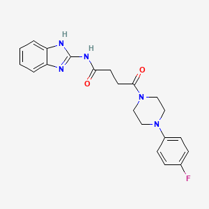 N-(1,3-dihydro-2H-benzimidazol-2-ylidene)-4-[4-(4-fluorophenyl)piperazin-1-yl]-4-oxobutanamide