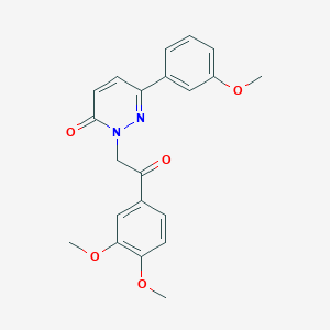 2-[2-(3,4-dimethoxyphenyl)-2-oxoethyl]-6-(3-methoxyphenyl)pyridazin-3(2H)-one