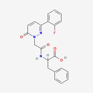 N-{[3-(2-fluorophenyl)-6-oxo-1(6H)-pyridazinyl]acetyl}phenylalanine