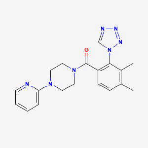 [3,4-dimethyl-2-(1H-tetrazol-1-yl)phenyl][4-(pyridin-2-yl)piperazin-1-yl]methanone