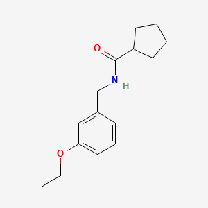 molecular formula C15H21NO2 B4502798 N-(3-ethoxybenzyl)cyclopentanecarboxamide 