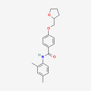 N-(2,4-dimethylphenyl)-4-(tetrahydro-2-furanylmethoxy)benzamide