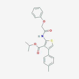 Isopropyl 4-(4-methylphenyl)-2-[(phenoxyacetyl)amino]thiophene-3-carboxylate