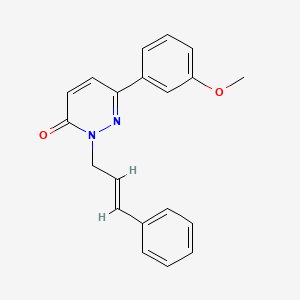 molecular formula C20H18N2O2 B4502896 6-(3-methoxyphenyl)-2-[(2E)-3-phenylprop-2-en-1-yl]pyridazin-3(2H)-one 