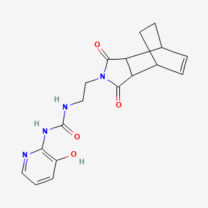 N-[2-(1,3-dioxo-1,3,3a,4,7,7a-hexahydro-2H-4,7-ethanoisoindol-2-yl)ethyl]-N'-(3-hydroxy-2-pyridinyl)urea