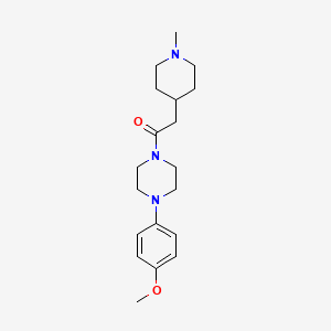 1-(4-methoxyphenyl)-4-[(1-methyl-4-piperidinyl)acetyl]piperazine