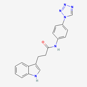 3-(1H-indol-3-yl)-N-[4-(1H-tetrazol-1-yl)phenyl]propanamide